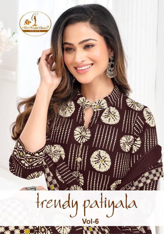 Miss world trendy patiyala vol-6 Surat kurti wholesale online 